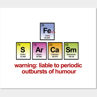 Periodic Sarcasm Posters and Art